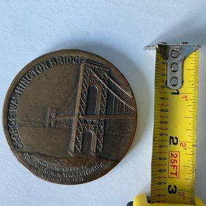 1931 George Washington Bridge 3" Medal